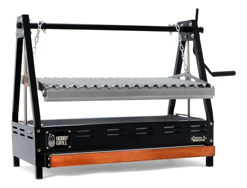 Hobby Grill Asador De Carbón Pampa Ii Elite Empotrable Color Negro