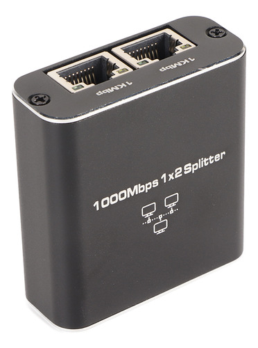 Divisor Lan Ethernet Rj45 Internet Gigabit De 1 Entrada Y 2