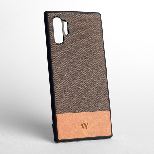 Funda Walden® Mekas Galaxy Note 10 Plus Tejido Gros + Cuero
