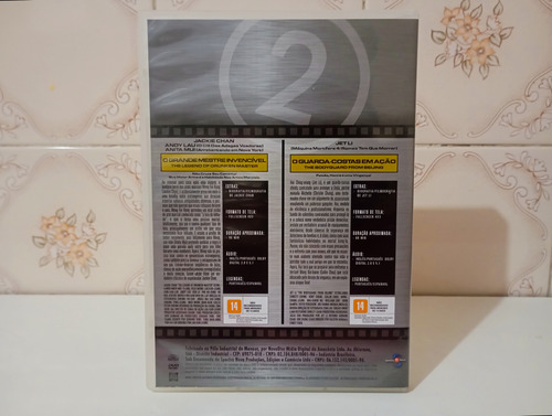 Dvd Filmes O Grande Mestre+ O Guarda-costas Em Ação-original (Usado)