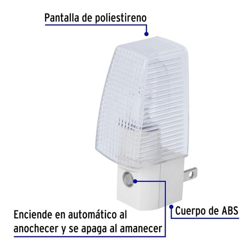 Luz De Noche Con Sensor De Luz Volteck 46598
