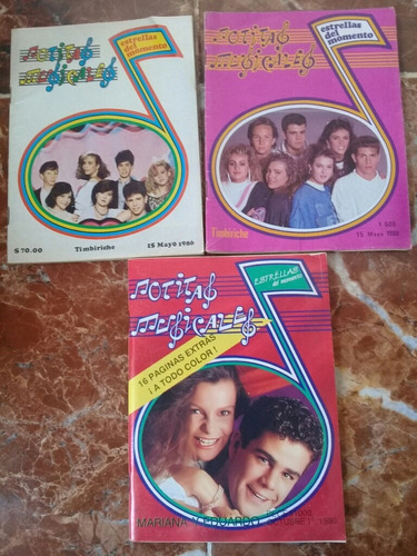 Timbiriche 3 Revistas Notitas Musicales 