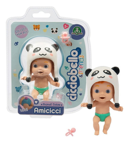 Muñeca Cicciobello Y Amigos Amicicci Gorrito Animalitos