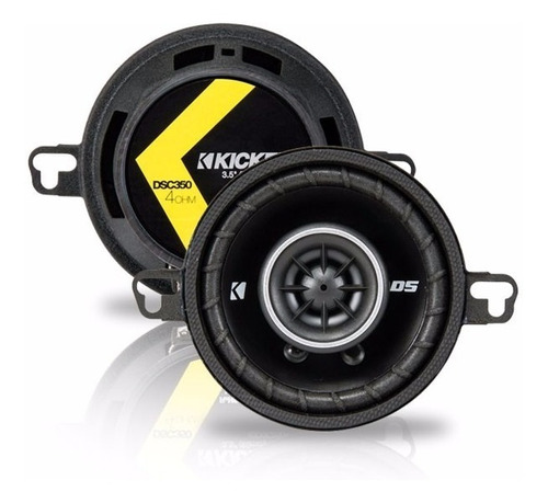 Set D Bocinas Coaxiales Kicker Dsc350 80w 3.5 + Q Pioneer Color Negro