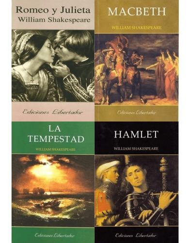 Lote X 4 Libros - William Shakespeare