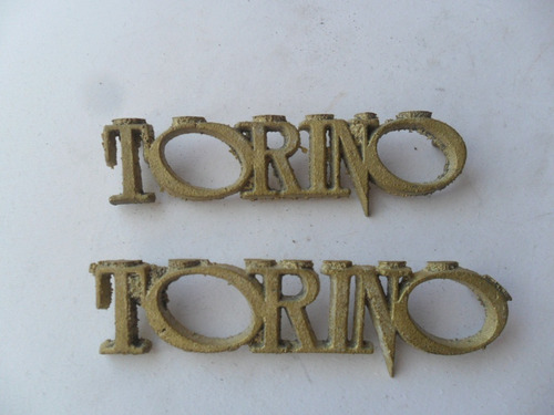 2 Insignia Torino 380 En Bruto Bronce Ika Metal