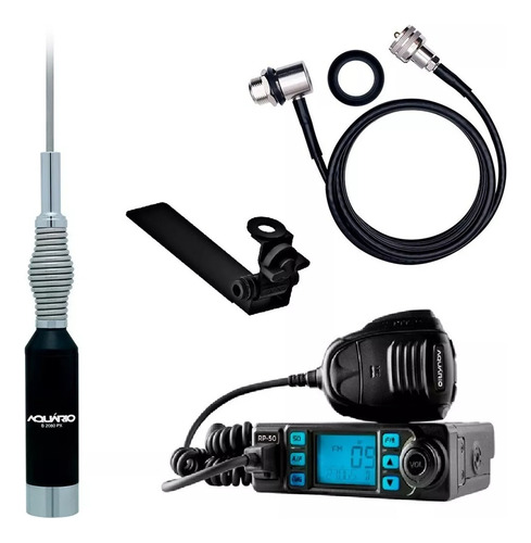 Radio Px 80 Canais Com Antena 130cm Completa Com Suporte