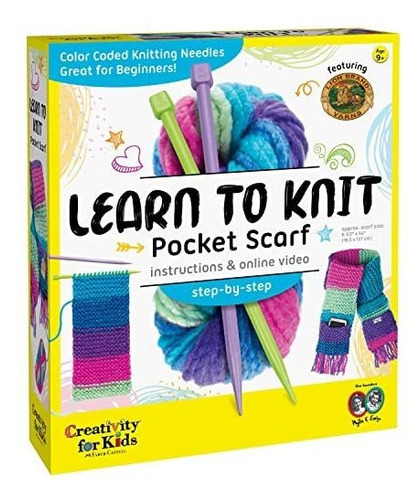 Creatividad Para Niños Aprende A Knit Pocket Scarf - Qh3qy
