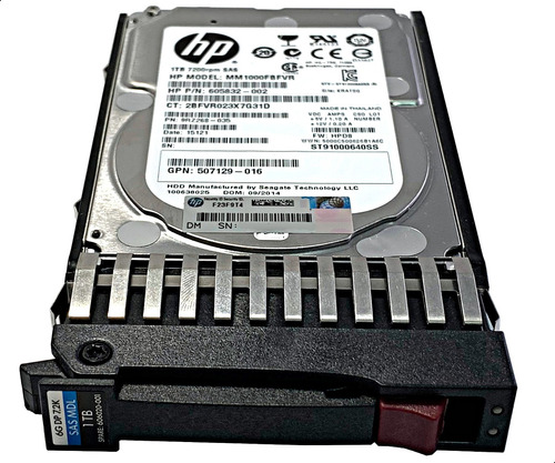 Discos 1tb Hp Proliant G7 G6 G5 2.5 Sas 7.2k Garantia 1 Año