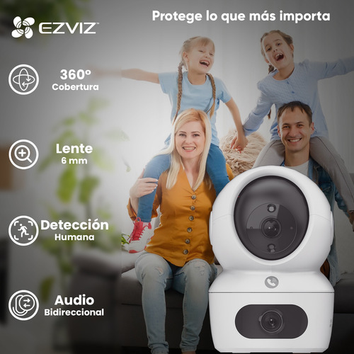 Câmera Segurança Wifi Cs-h7c Lentes Duplas Visão Noturna