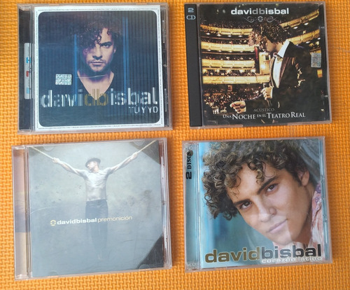 4 Cds David Bisbal/ Premonición-corazon Latino-tu Y Yo- Acus