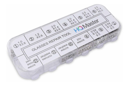 Hqmaster 1100pcs De Anteojos Lentes Gafas Tornillos Diminuto
