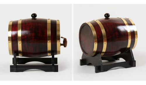 Imagen 8 de 11 de Cubo De Barril De Vino Brewage Para Vino Tinto Retro 3l
