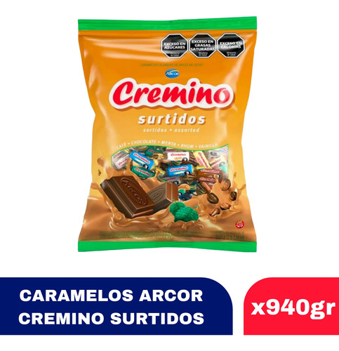 Caramelos Cremino Surtidos X940gr - Arcor