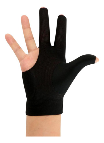 5 Guante De Billar Pool Pool Snooker De 3 Con Negro Negro