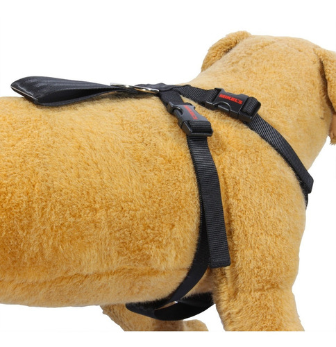 Cinturón Seguridad Mascotas Ajustable Mikels Cisma 60-90 Cm Color Negro