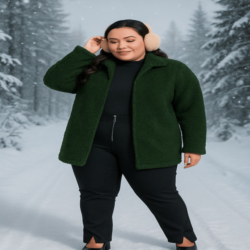 Casaco Ted Plus Size Quentinoestiloso Casual Moderno Luxo