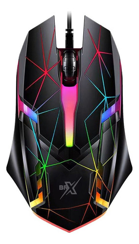 Combo Gamer Brx Com Mouse Teclado E Fone Gamer Mouse Preto Teclado Preto Preto Preto