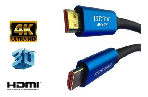 Cable 1.5 Mt Hdmi 2.0 4kx2k 3d Hdtv Premium Full Hd