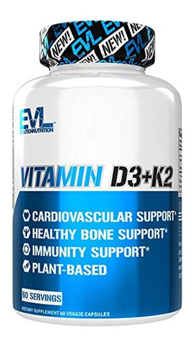 Evlution Nutrition Vitamina D3 + K2 60 Count