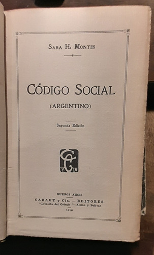 Código Social Argentino - Sara Montes C8