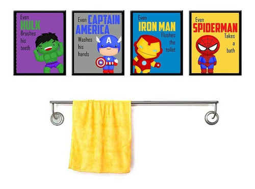 Silly Goose Gifts Even Superheros Cepillo Dental Take A Bath