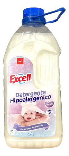 Detergente Para Ropa Hipoalergénico 3 Litros Excell