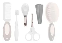 Comprar Kit de cuidado para bebês Buba Kit Cuidados Higiene Bebe Com Escova Pente Tesoura Case Transporte Cinza Neutro cinza - x 6