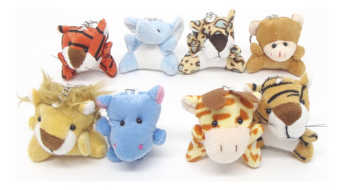 Lembrancinha Personalizada Safari Rosa Pelúcia 6cm 10 Kits