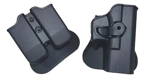 Funda Táctica Holster Y Porta Cargador Para Glock