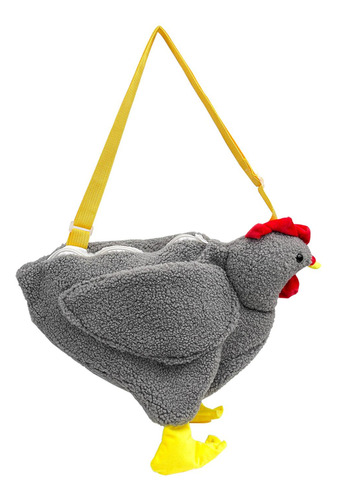 Bandolera De Felpa Con Forma De Gallina Para Mujer, Moderna,