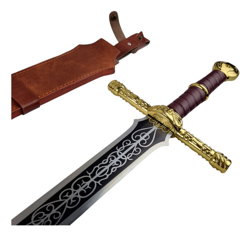 Espada Reta Do Lorde Lâmina Aço Elden Ring Cosplay
