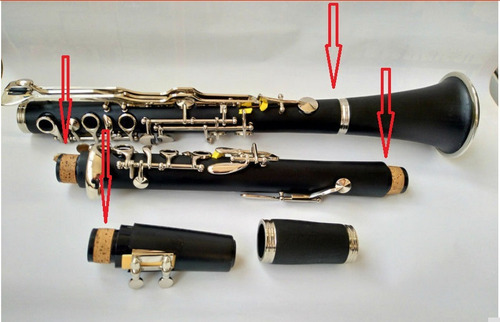 Imagem 2 de 7 de Clarinete Cortiça Para Reparo 2 Unidades