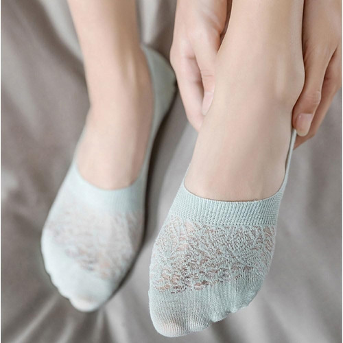10 Pares Calcetines Invisibles Para Mujer,calcetas De Encaje