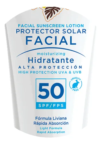 Protector Solar Cocoa Beach Facial Fps 50 60ml X 3 Unidades