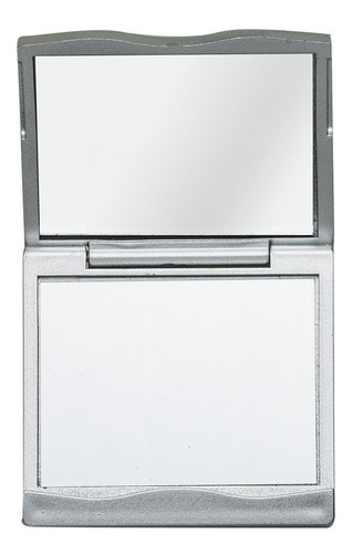 Imagem 1 de 3 de 1 Unidade - Espelho Duplo De Bolso Com Aumento