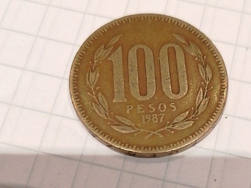Moneda 100 Pesos Chile 1987 