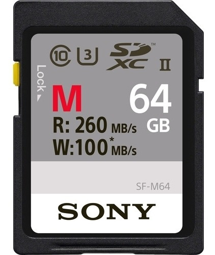Tarjeta De Memoria Sony 64gb Sdxc Uhs Ii- &#9314; Card Class