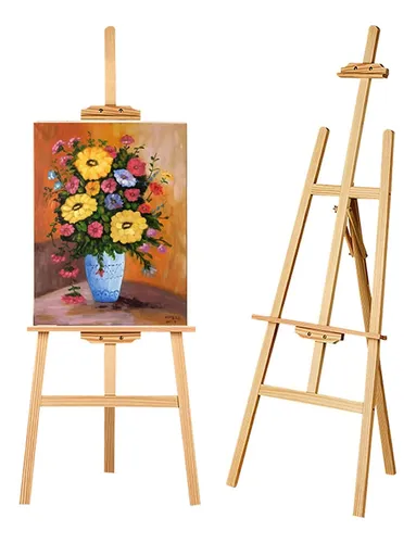 comprar Atril De Pintor Caballete En Madera Arte Pintura Oleo Cuadro