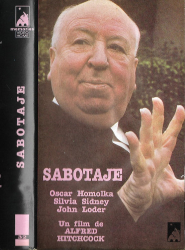 Sabotaje Vhs Nuevo Alfred Hitchcock Sylvia Sidney Intriga