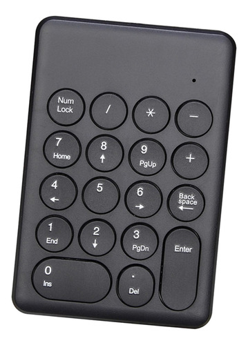 Portátil 18 Teclas 2.4g Teclado Preto A Preto A 9x13,6cm
