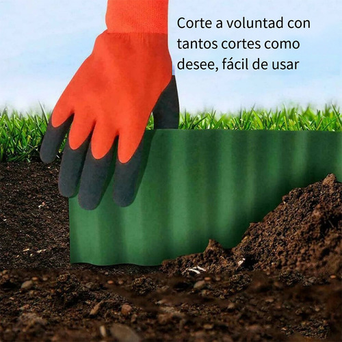 9m Valla De Plástico Para Jardín Y Limitadores De Pasto