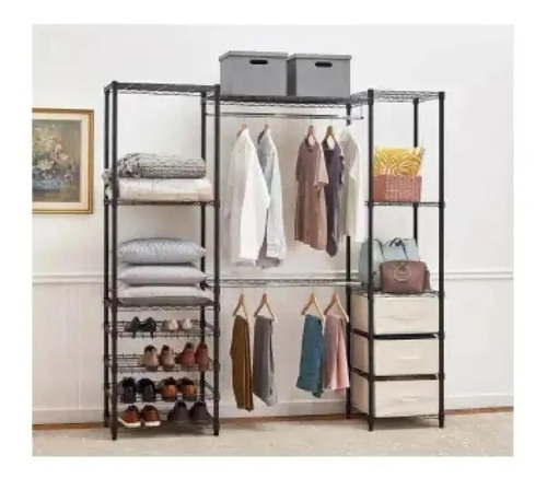 Colset Organizador De Acero Con Zapatera  Ajustable2