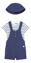Comprar Conjunto Overol Mayoral Bebé Niño 3 Piezas Rayas Gorro