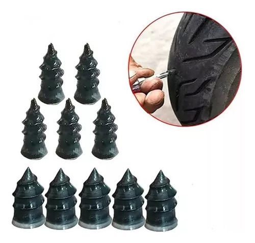 Pregos Borracha Reparo Pneus Vácuo 150pcs