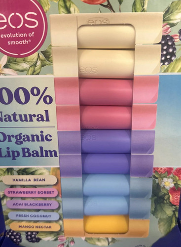 Eos Pack 9 Bálsamos Labiales Orgánicos Manteca De Karité