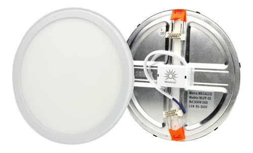 Plafon Led 18w Luminario Spot Empotrado 1260lm 65 Piezas