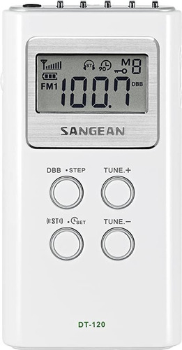 Sangean Dt-120 Am / Fm Estéreo Pll Del Receptor De Bolsillo