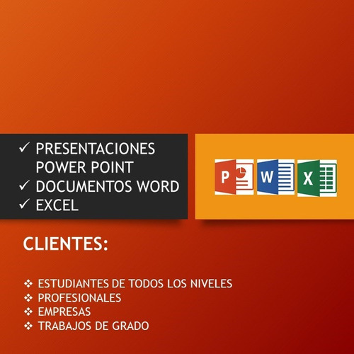 Presentaciones Power Point, Trabajos Escritos Y Excel 