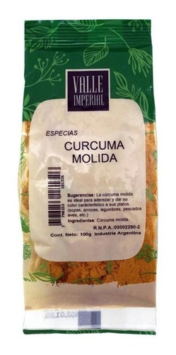 Curcuma Molida 100 Gr Valle Imperial